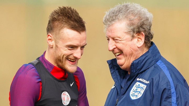 Roy Hodgson y Jamie Vardy