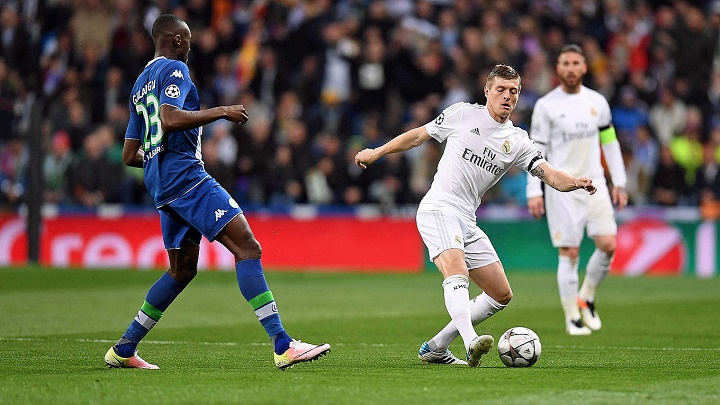 Toni Kroos contra el Wolfsburgo