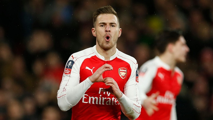 Aaron Ramsey celebrando un gol