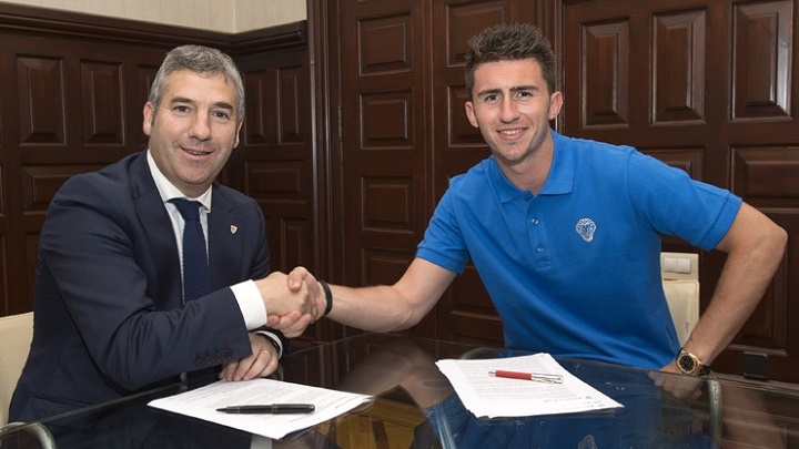 Aymeric Laporte y Josu Urrutia