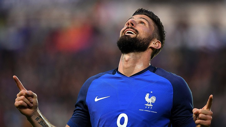 Olivier Giroud celebrando un gol