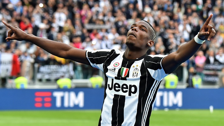 Paul Pogba celebrando un gol