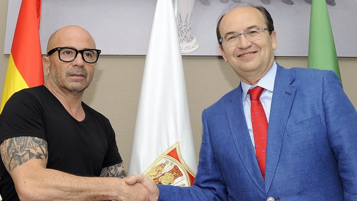 Sampaoli y Jose Castro