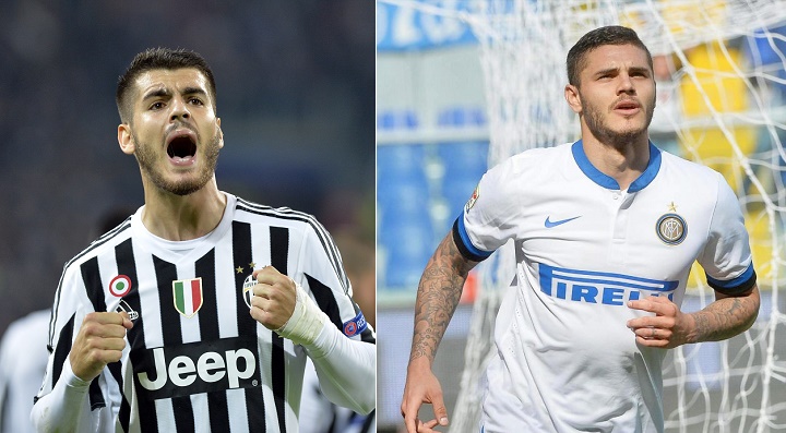 Álvaro Morata y Mauro Icardi