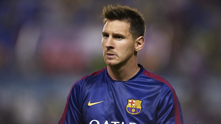 Leo Messi calentamiento