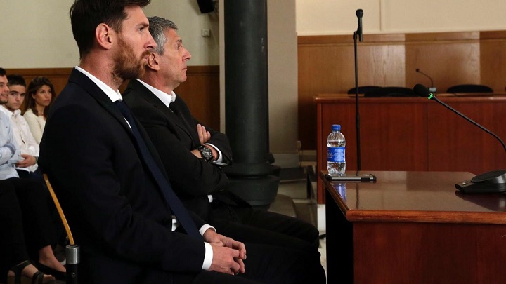 Leo Messi y Jorge Horacio Messi