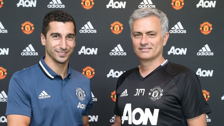 Mkhitaryan y Mourinho