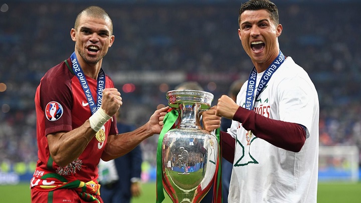 Pepe y Cristiano Ronaldo