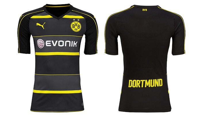 Segunda equipacion Borusia Dortmund 2016-2017 6