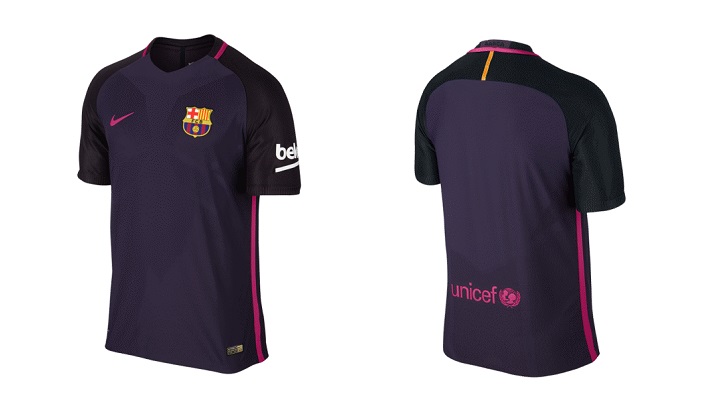 segunda camiseta FC Barcelona 2016-2017