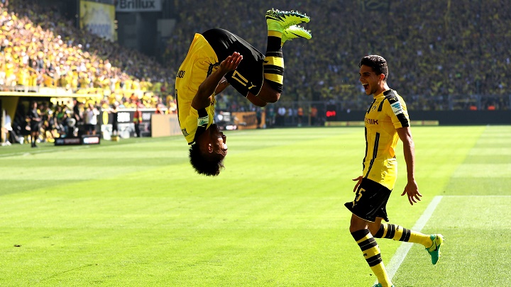 Aubameyang y Bartra