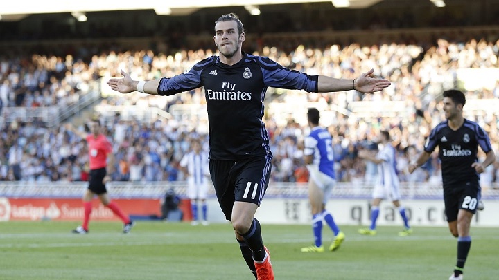 Gareth Bale celebrando su gol