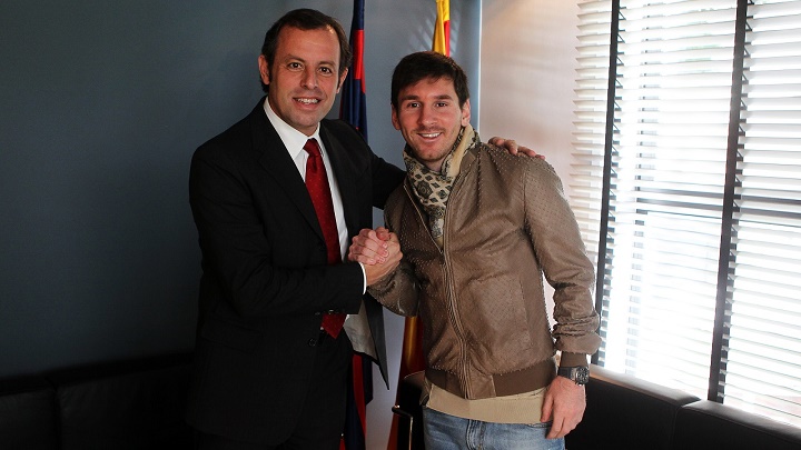 Rosell y Messi