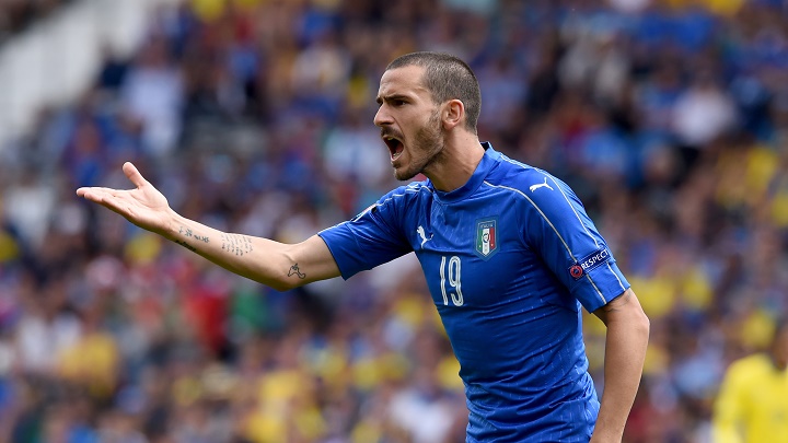 Leonardo Bonucci con Italia