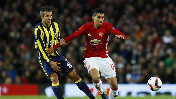 Chris Smalling y Van Persie